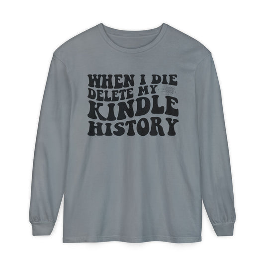Delete The Evidence Long Sleeve T-Shirt