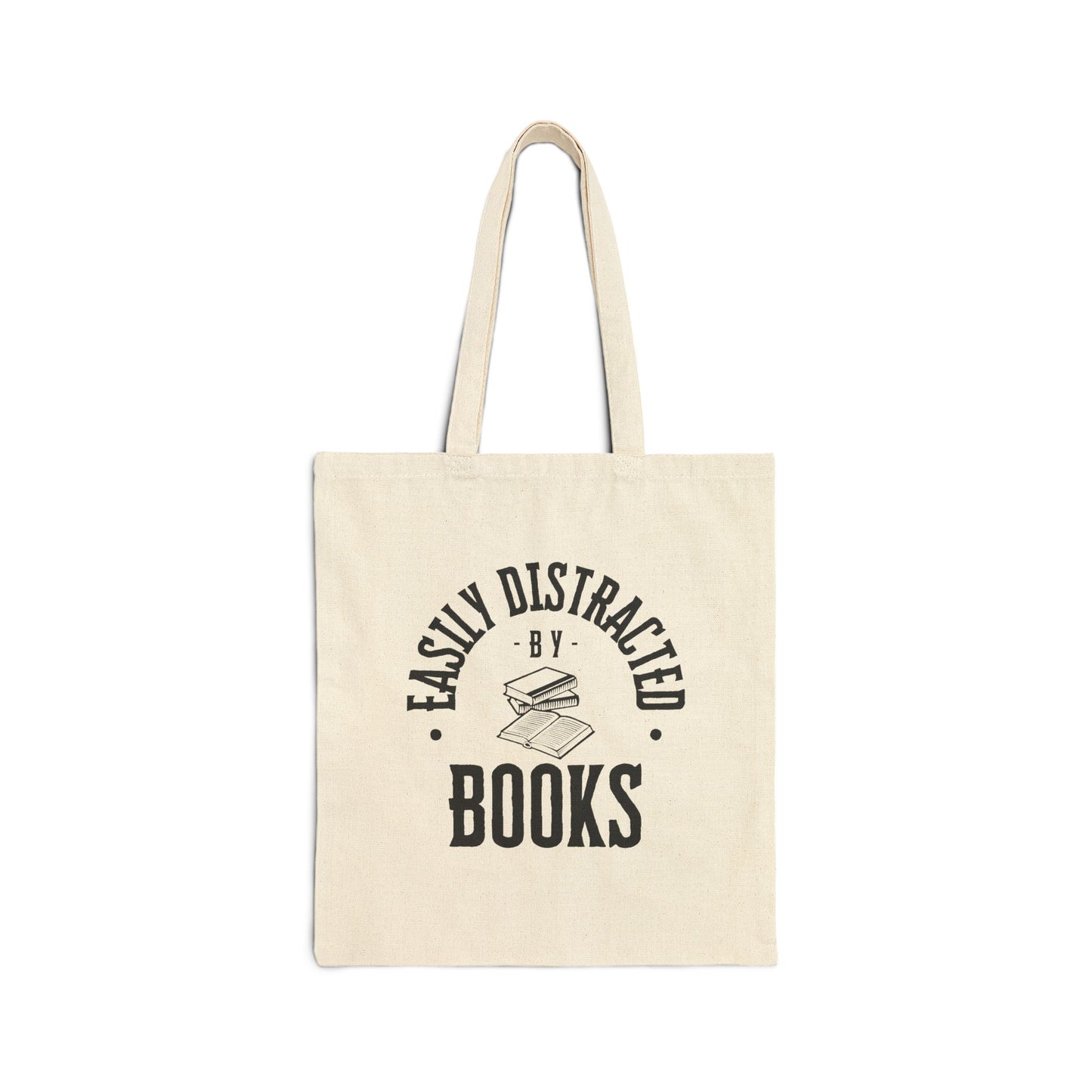 Easily Distracted by Books Canvas Tote Bag